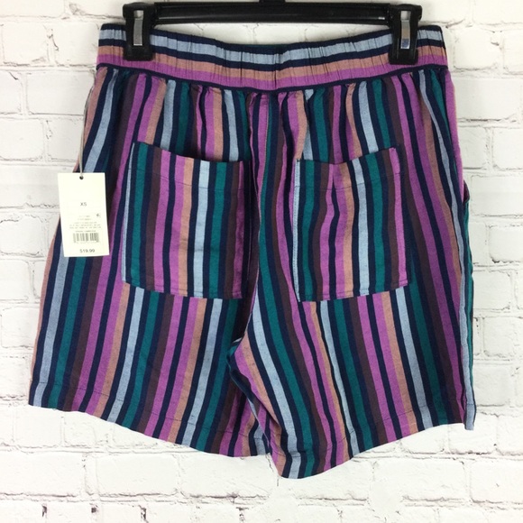 A new day pull on stripe shorts pockets XS NWT - Picture 3 of 4